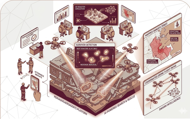 PervasiveAeroAgents Disaster Management